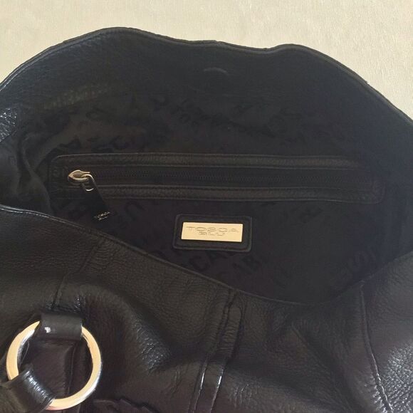 Large Tosha Blu Black Leather Purse - Picture 8 of 9